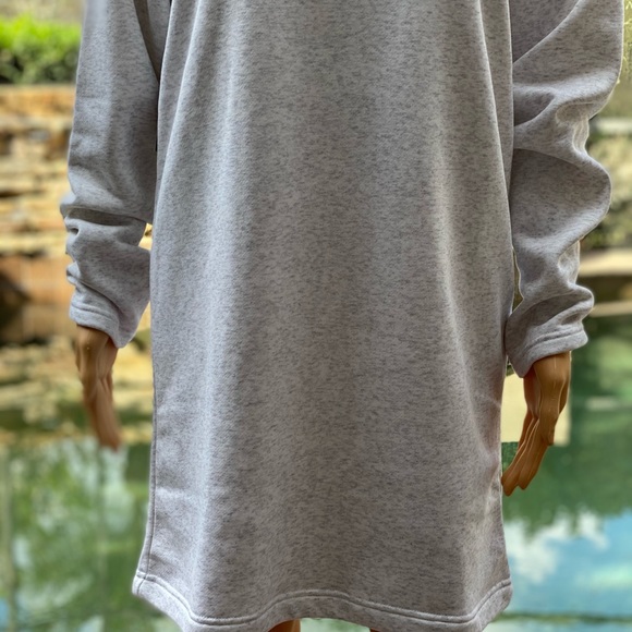 NIKE AIR FLEECE DRESS SMALL GRAY - Picture 5 of 7